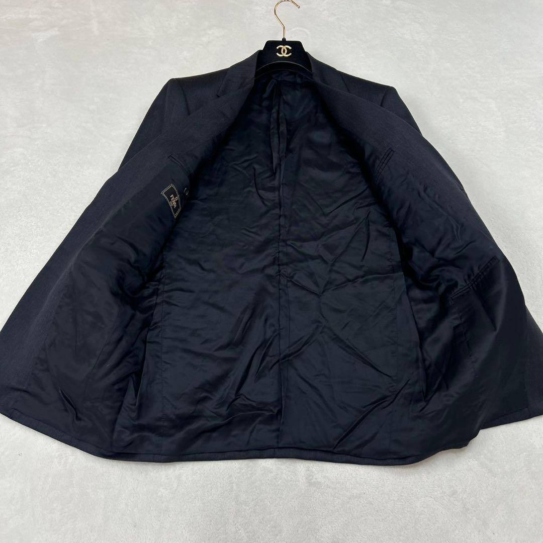 G813 美品 M フェンディ イタリア製 スーツ上下 ブラック メンズ