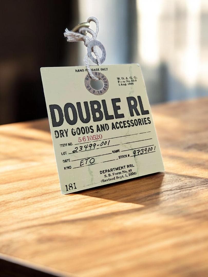 【新品未使用】DOUBLE RL本牛革メッセンジャーバック/ ブラウン