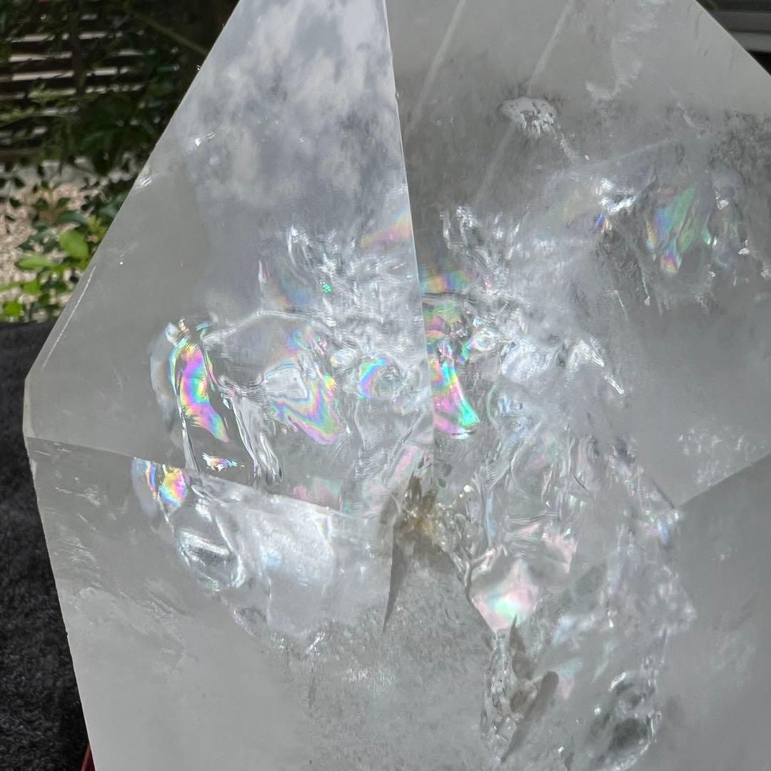 ✳️専用‼️✨訳あり商品✨透明度抜群‼️ハイクオリティ✨レインボー 水晶 六角柱 原石