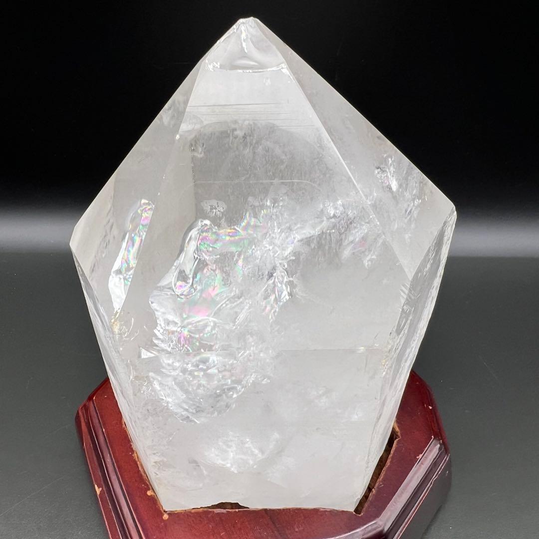 ✳️専用‼️✨訳あり商品✨透明度抜群‼️ハイクオリティ✨レインボー 水晶 六角柱 原石