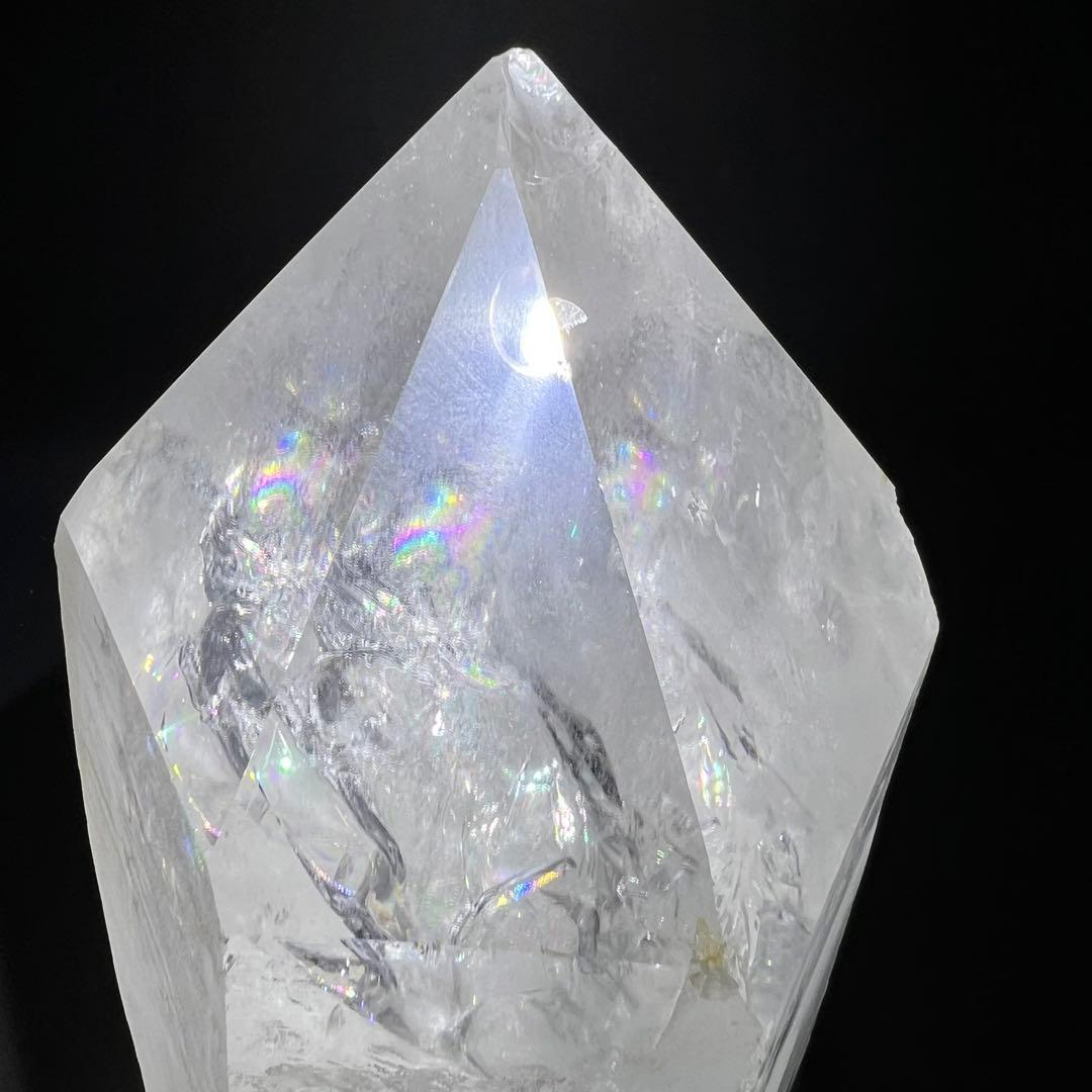 ✳️専用‼️✨訳あり商品✨透明度抜群‼️ハイクオリティ✨レインボー 水晶 六角柱 原石