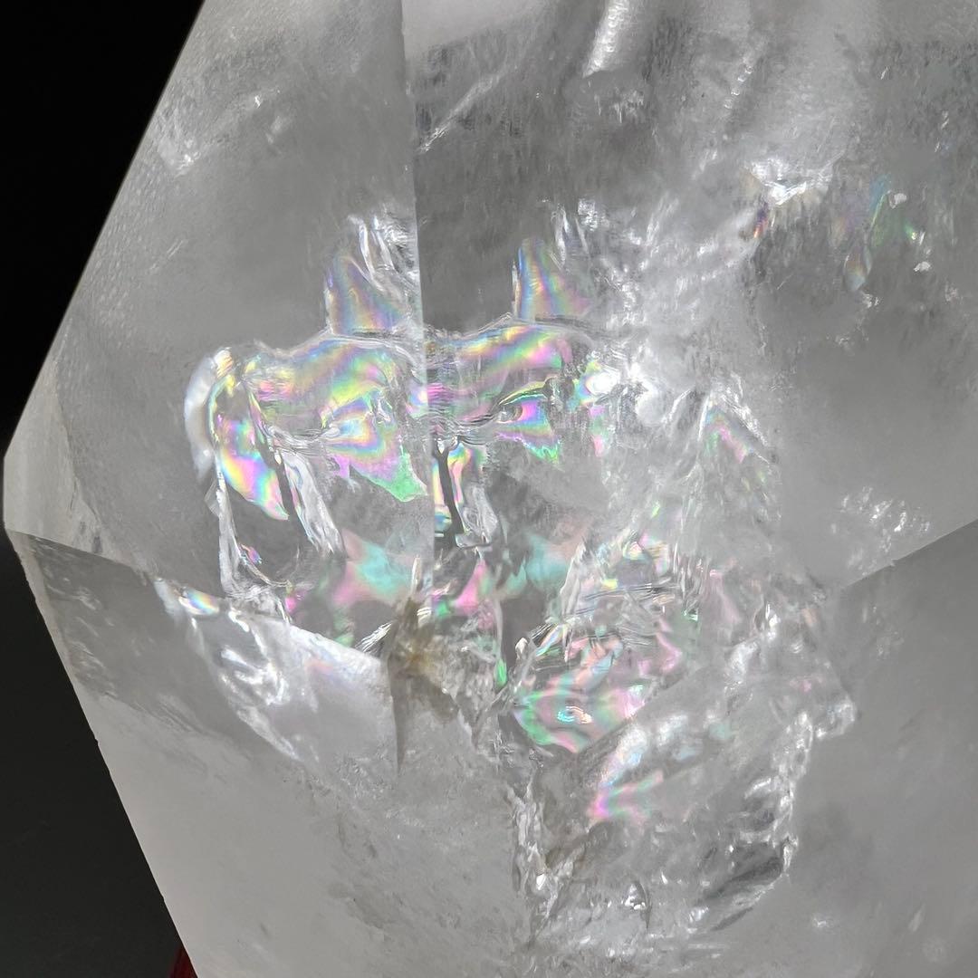 ✳️専用‼️✨訳あり商品✨透明度抜群‼️ハイクオリティ✨レインボー 水晶 六角柱 原石