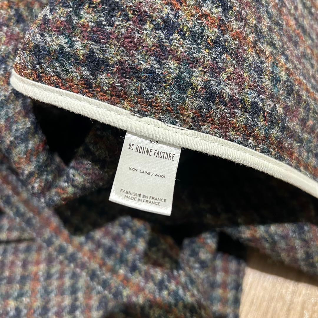 【美品】DE BONNE FACTURE ハリスツイードジャケット フランス製