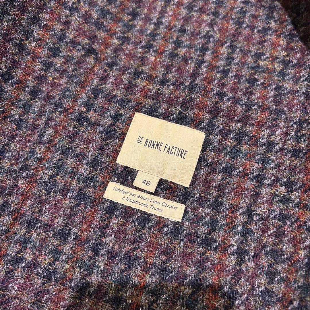【美品】DE BONNE FACTURE ハリスツイードジャケット フランス製