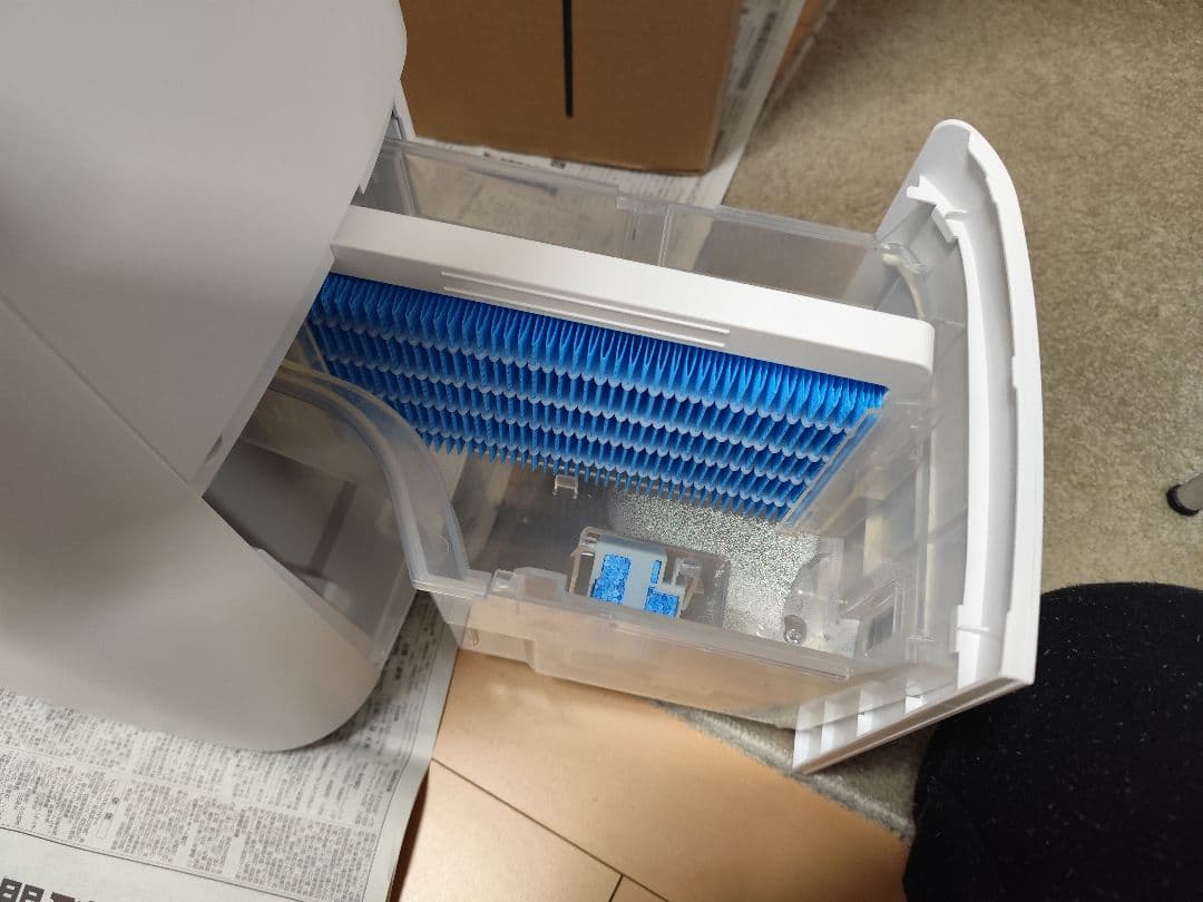 空気清浄機 ホワイト タッチ式操作パネル