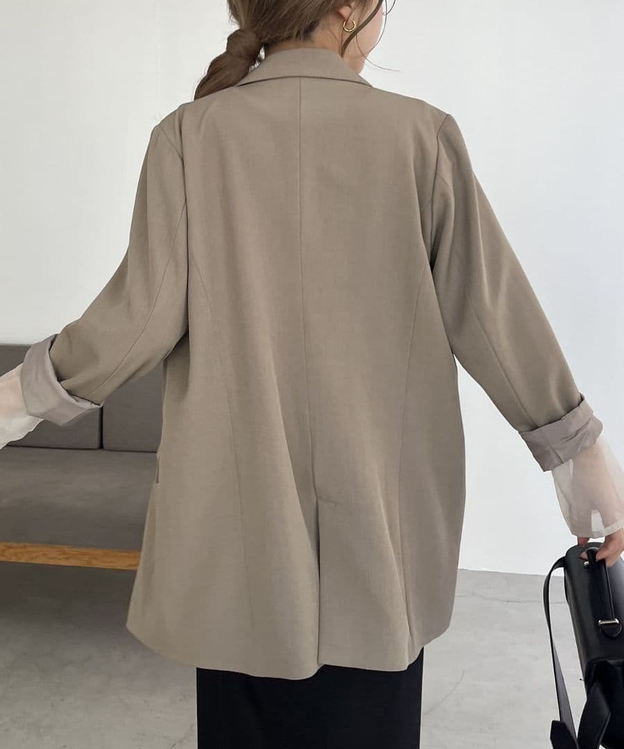 【CAPRICIEUX LE'MAGE】Wテーラージャケット/グレージュ