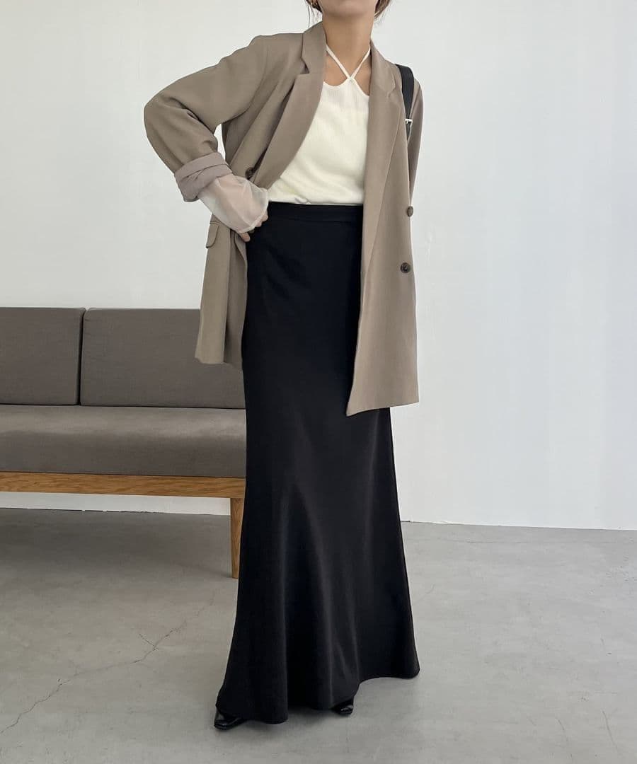 【CAPRICIEUX LE'MAGE】Wテーラージャケット/グレージュ