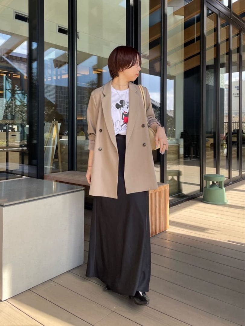 【CAPRICIEUX LE'MAGE】Wテーラージャケット/グレージュ