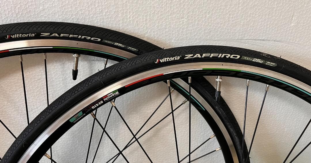 新品タイヤ ホイールセット　ビアンキ 純正　AT470 700c