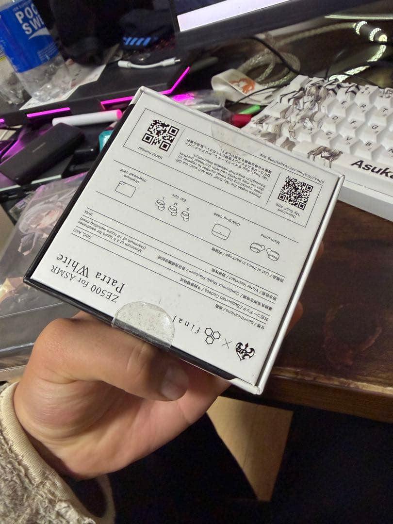 イヤホン ZE500 for ASMR Patra White