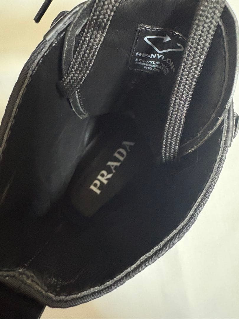 【新品未使用】PRADA Re-Nylon レザー モノリス ブーツ　黒　36