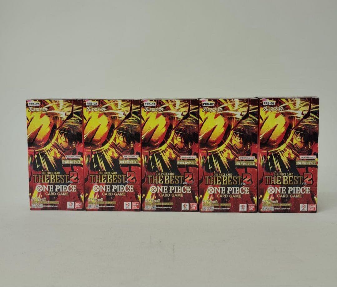 テープ付きONE PIECE THE BEST Vol.2 未開封 5BOX