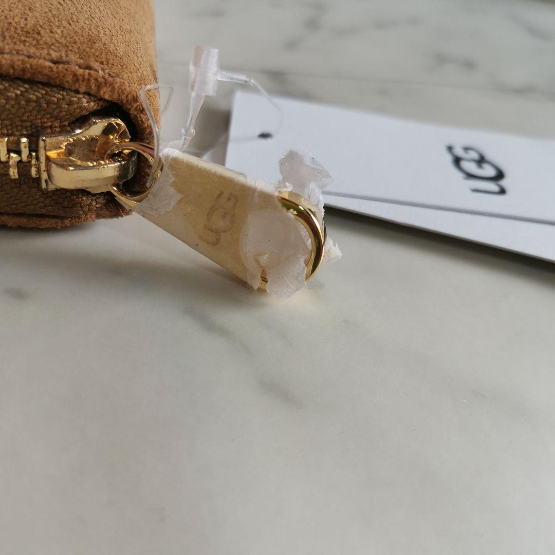 【新品・未使用】UGG スウェード ウォレット ブラウン ベージュ ファー