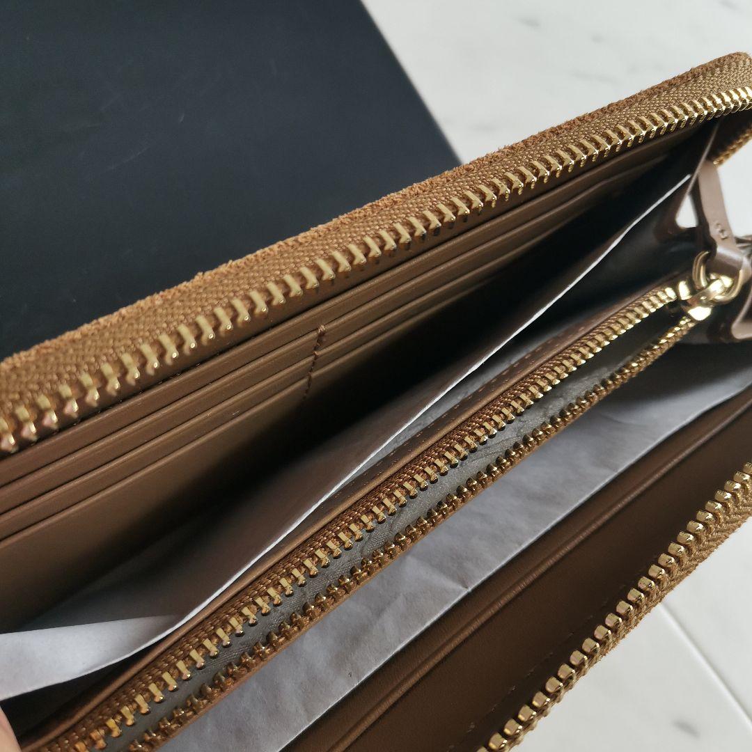 【新品・未使用】UGG スウェード ウォレット ブラウン ベージュ ファー