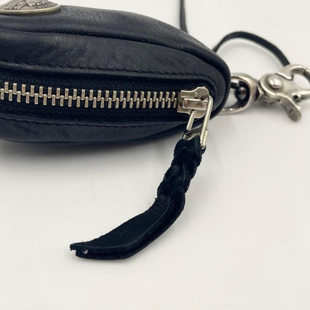 美品✨REDMOONキーケース キーフォルダー グローブレザー メダル ブラック