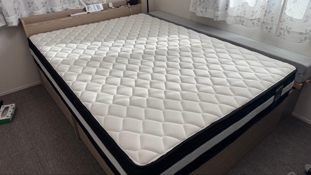 Inofiaマットレス ダブル 高反発マットレス 極厚24cm ベッドマットレス