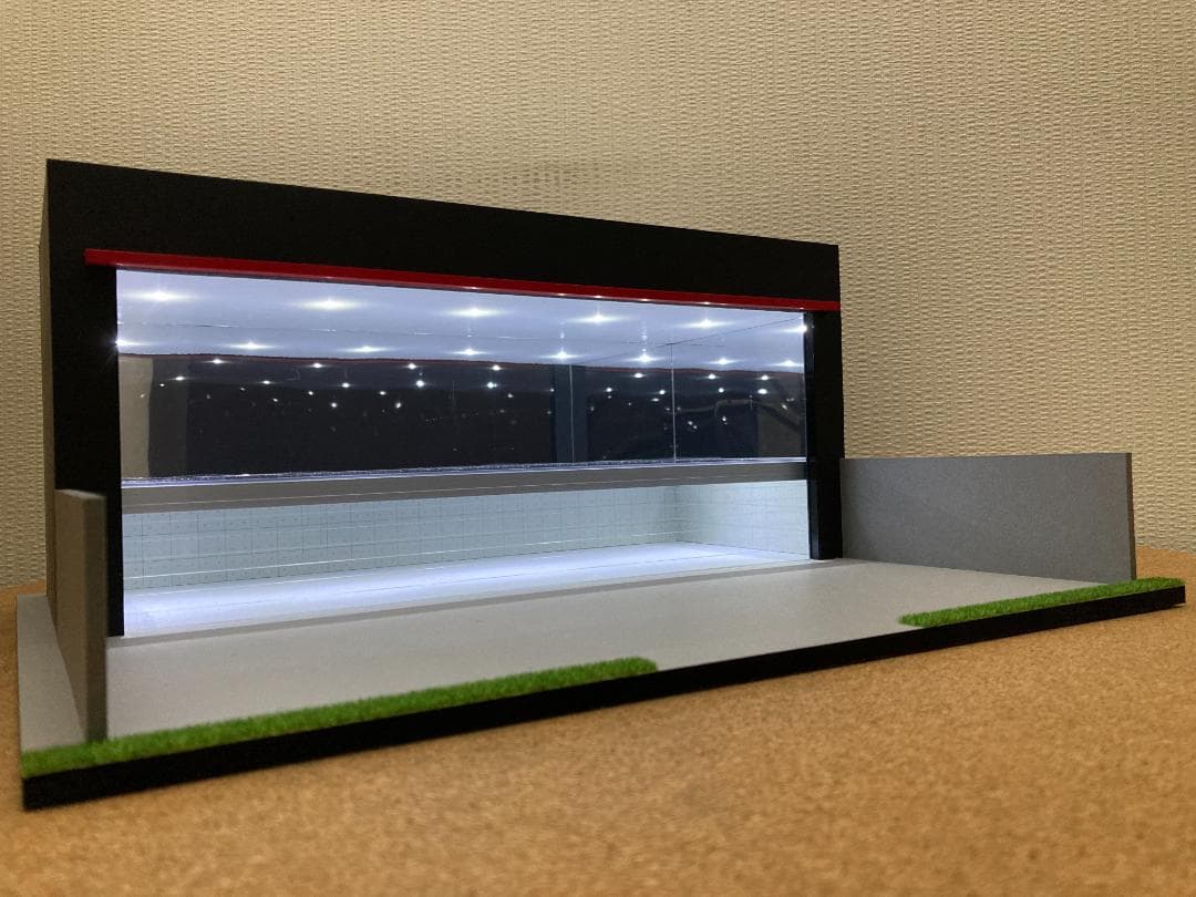 ミニカー用ジオラマ：1/43カーディーラーⅢ／ROUTE66仕様