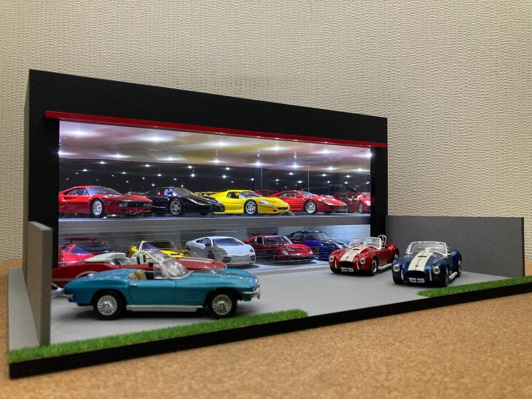 ミニカー用ジオラマ：1/43カーディーラーⅢ／ROUTE66仕様