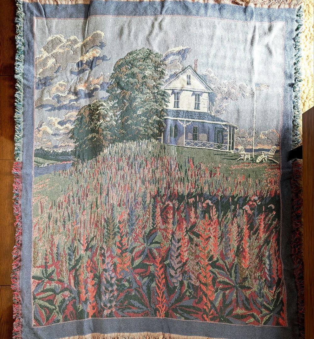 L.L.Bean 　コットンタペストリー 　ラグ　マルチカバー