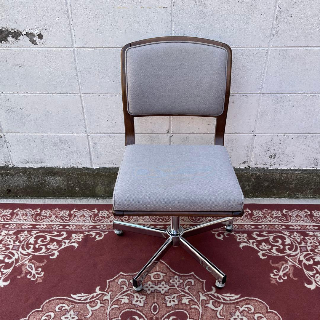 karimoku カリモク家具◾️キャスター付きデスクチェア 椅子 イス 木製家具