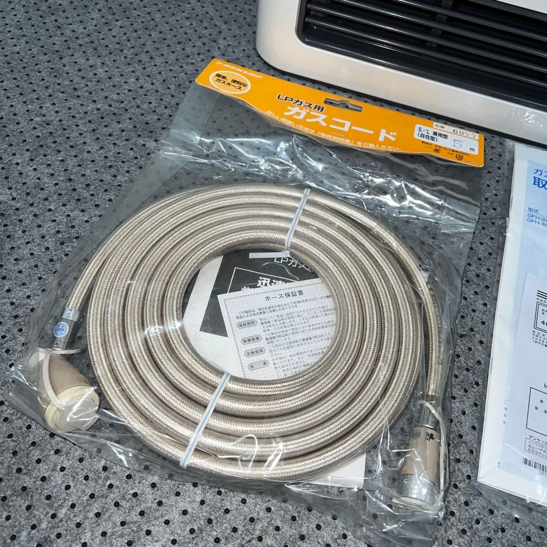 未使用 ノーリツ GFH-4001S ガスファンヒーター LPガス コード付