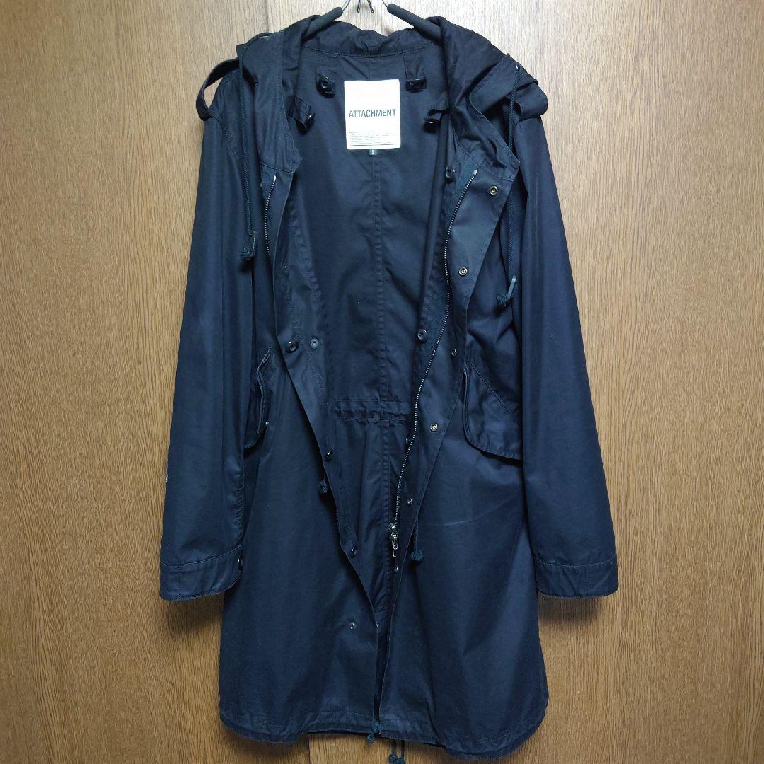 アタッチメント ライナー付きモッズコート黒