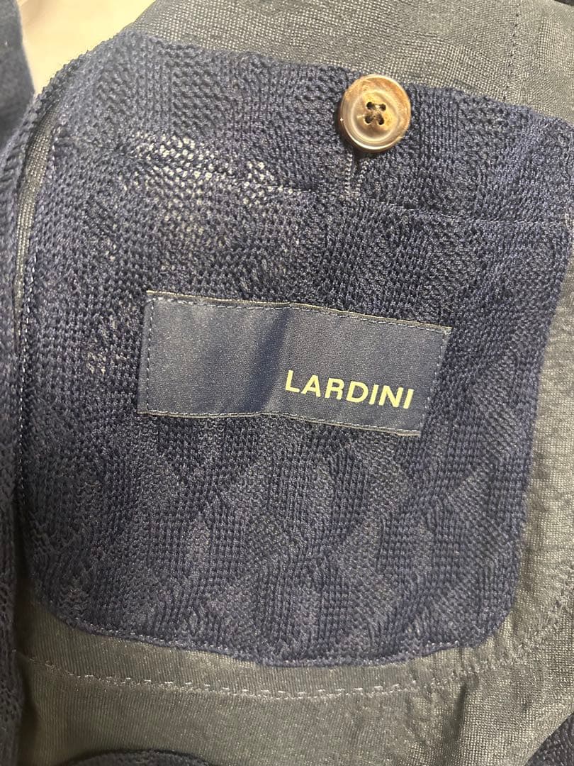 ラルディーニ　LIKNIT ネイビー テーラードジャケット