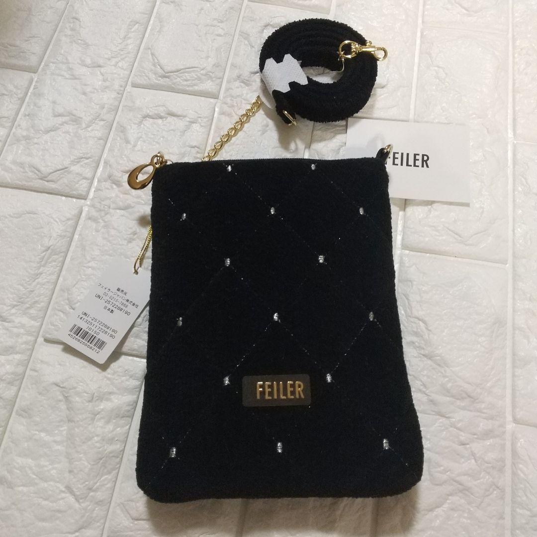 (新品未使用)フェイラー　ユニ　チェーンポシェット　ブラック