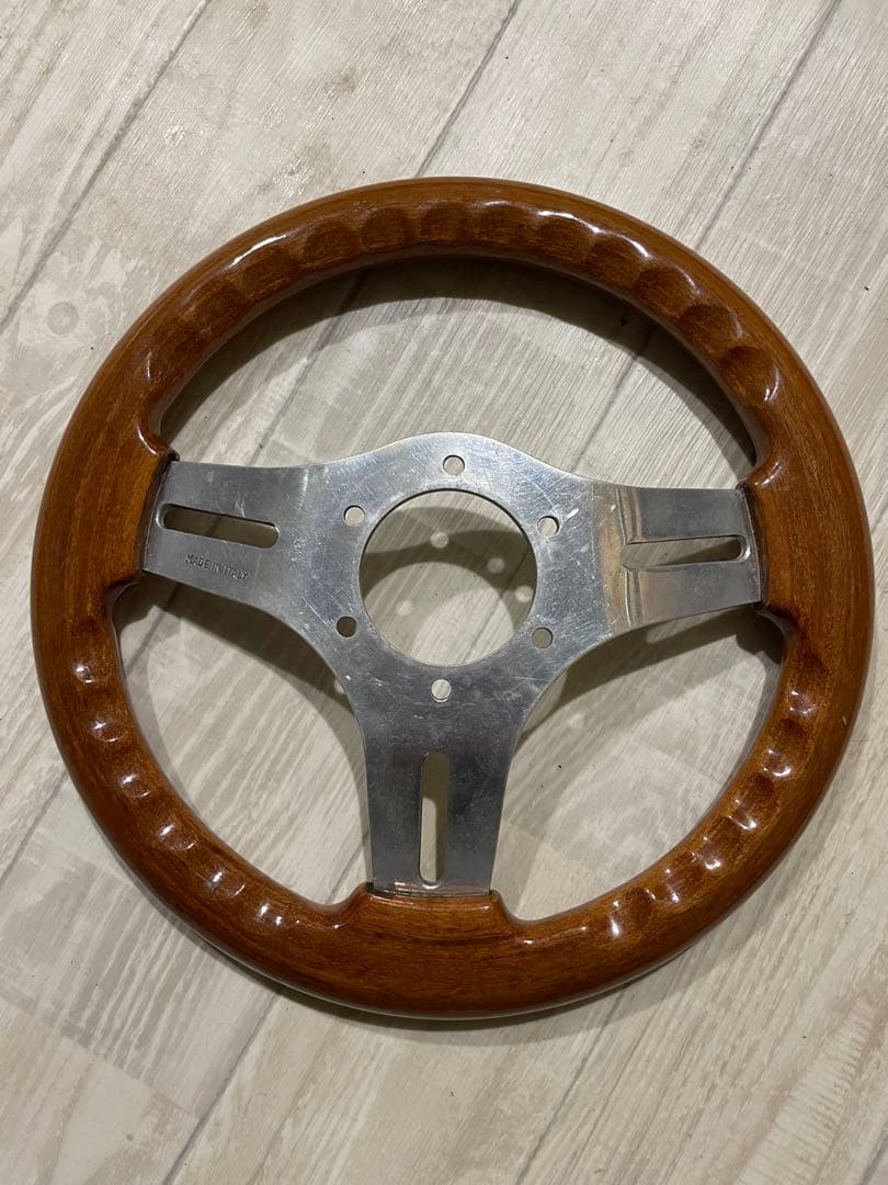 と*ら様 当時物？ウッドステアリング 28パイ