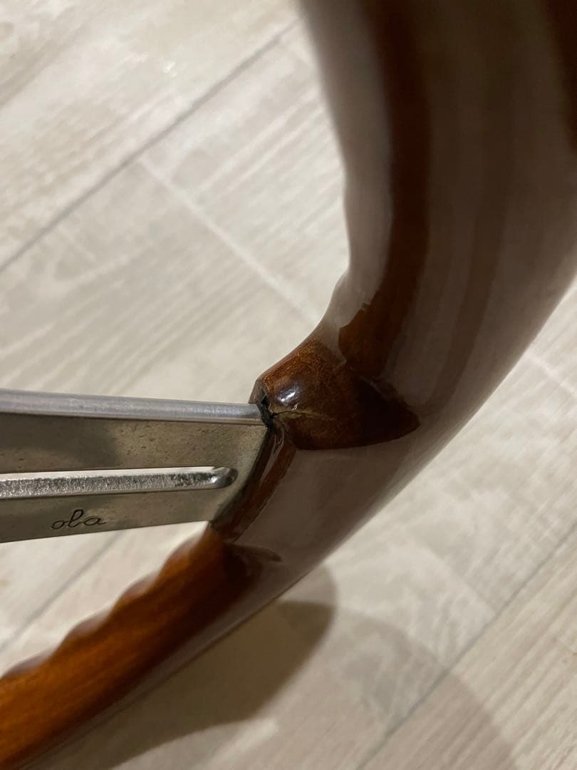 と*ら様 当時物？ウッドステアリング 28パイ