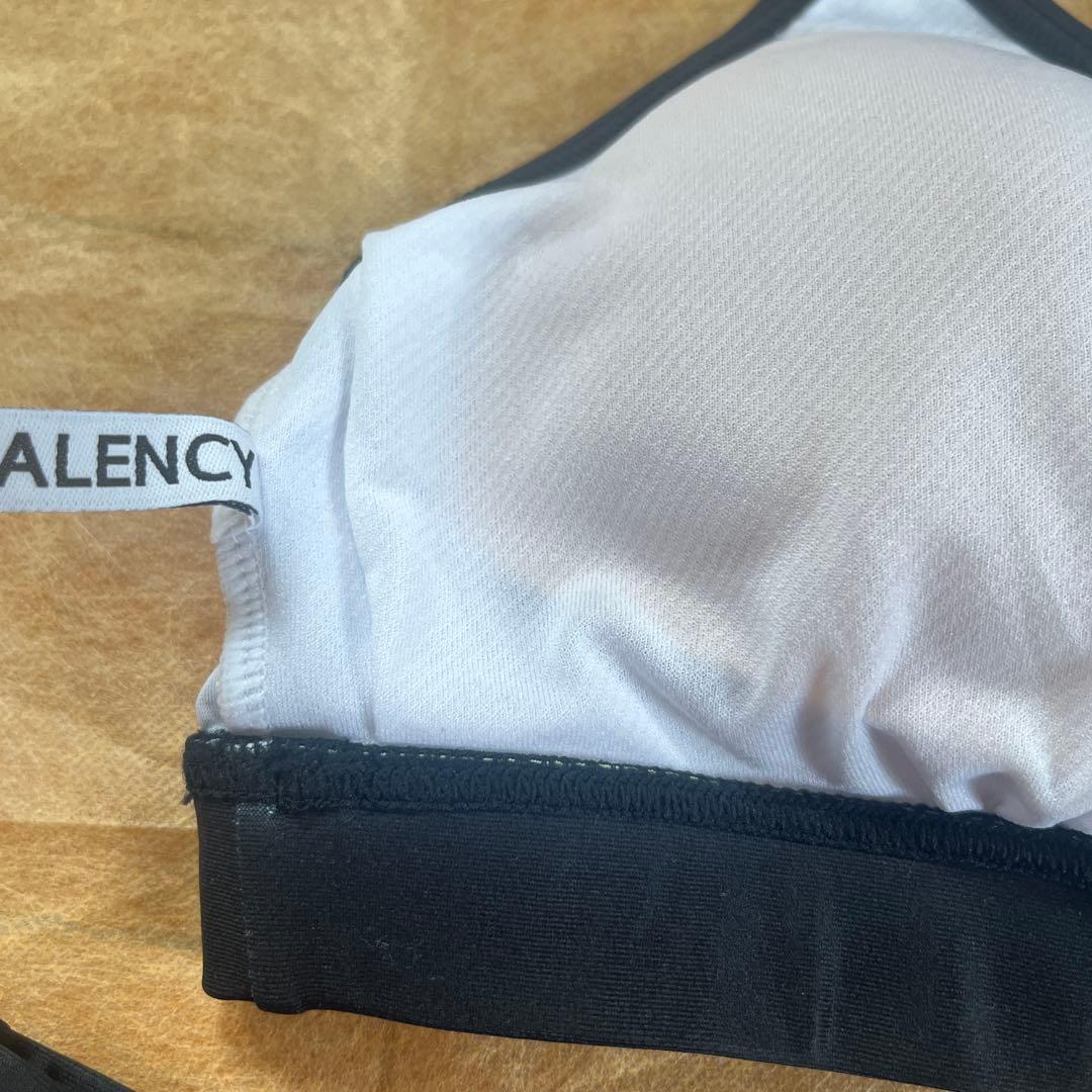 ALENCY アレンシー ロゴ入り トライアングルビキニ WHT 豹柄