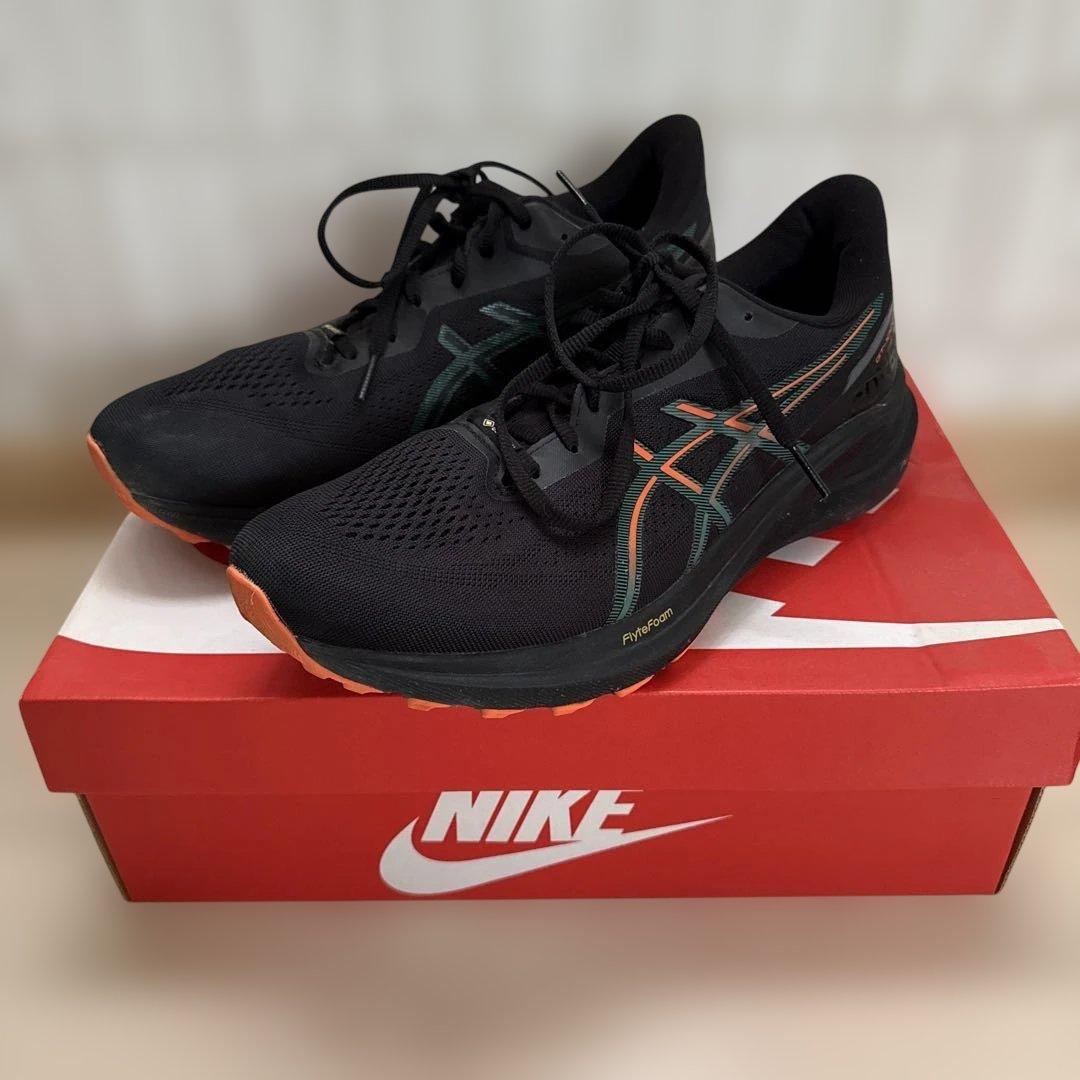 アシックスゴアテックスランニングシューズ