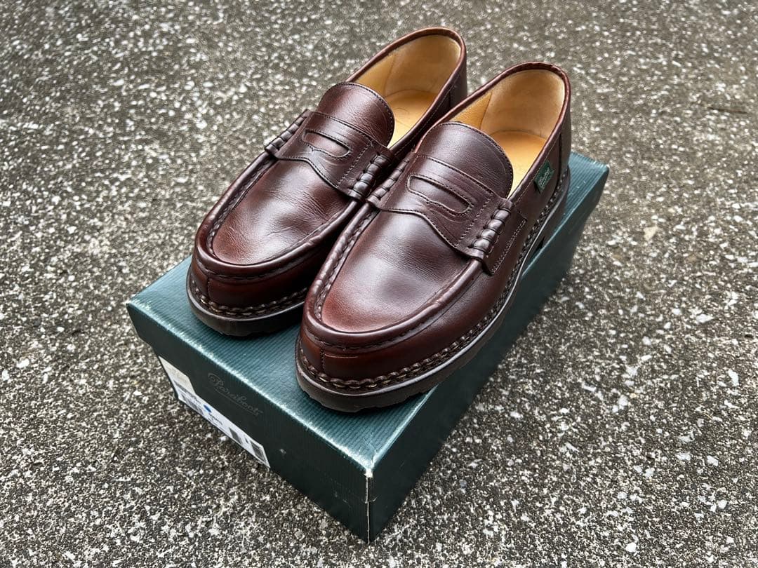 【美品・使用数回】パラブーツ　ランス　カフェ　サイズUK7(25.5cm)