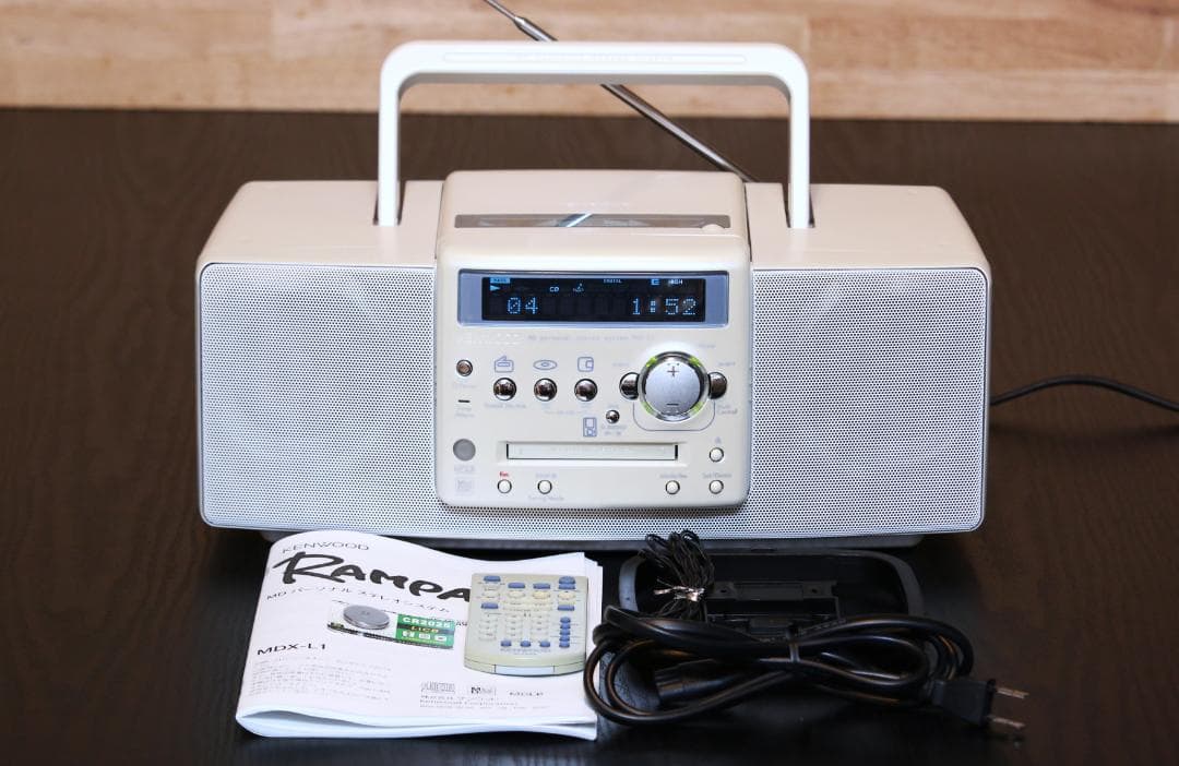 KENWOOD MDX-L1 CD/MD/TUNER コンポ ラジカセ 美品　白