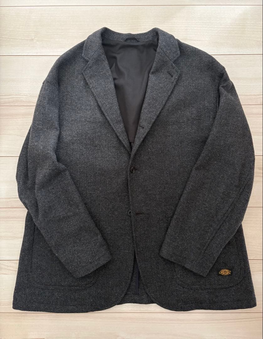 tripster dickies ツイード ジャケット グレー ヘリンボーン L