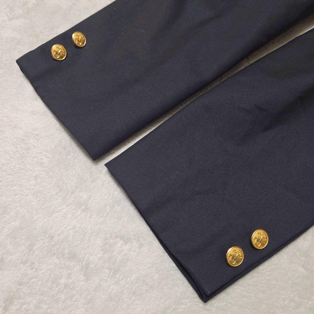 ブルックスブラザーズ 金ボタン 紺ブレ 段返りダークネイビー ロゴボタン 3B