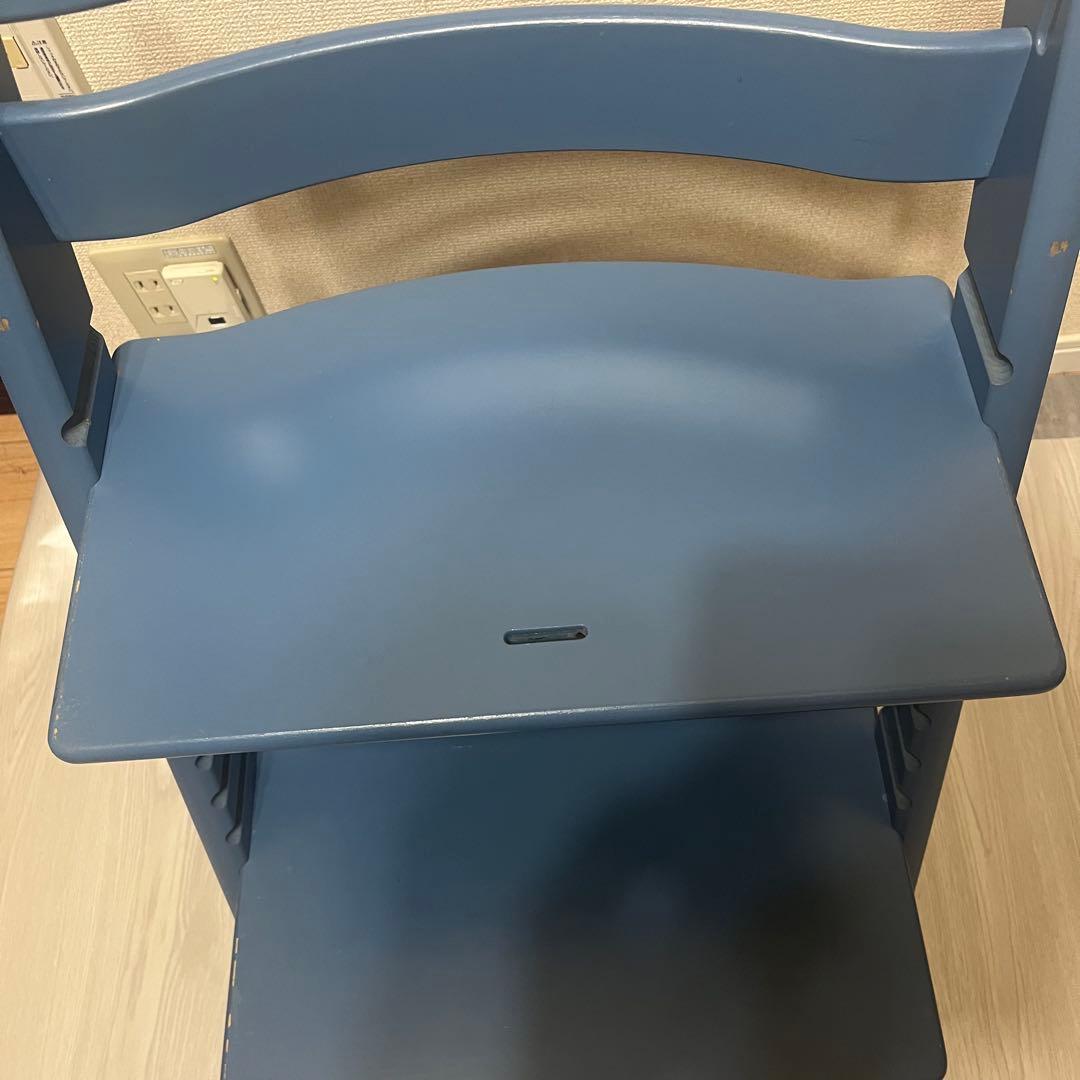 希少　限定色　ストッケ　トリップトラップ　シリアル3　ダークブルー　ハイチェア