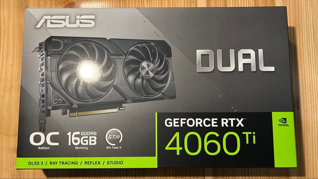 グラフィックボード・グラボ・ビデオカード ASUS GeForce RTX 4060 Ti OC 16GB