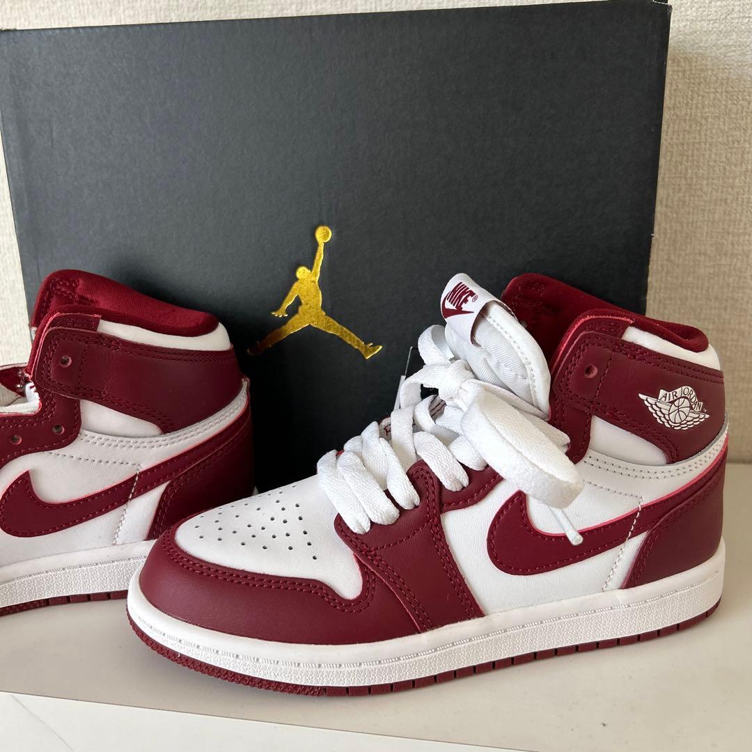Nike Air Jordan 1 レトロ HIGH OG PS赤/白20cm