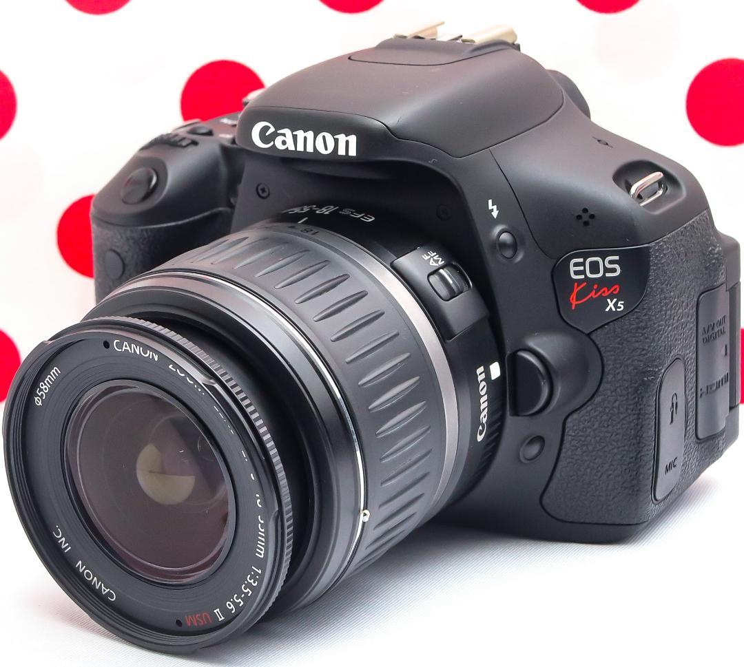 キャノン Canon kiss x5❤スマホに送れる！❤動画も自撮りもOK❤