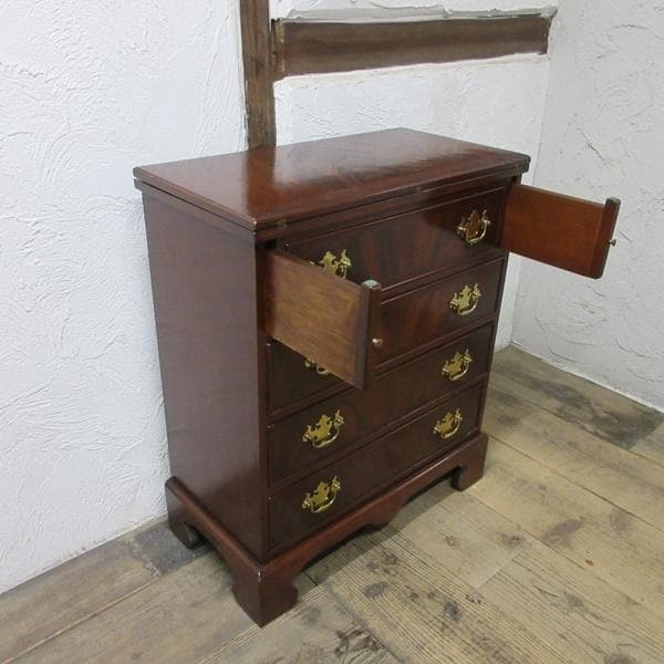 イギリス アンティーク 家具 ライティングチェスト 4段引き出し 6106c