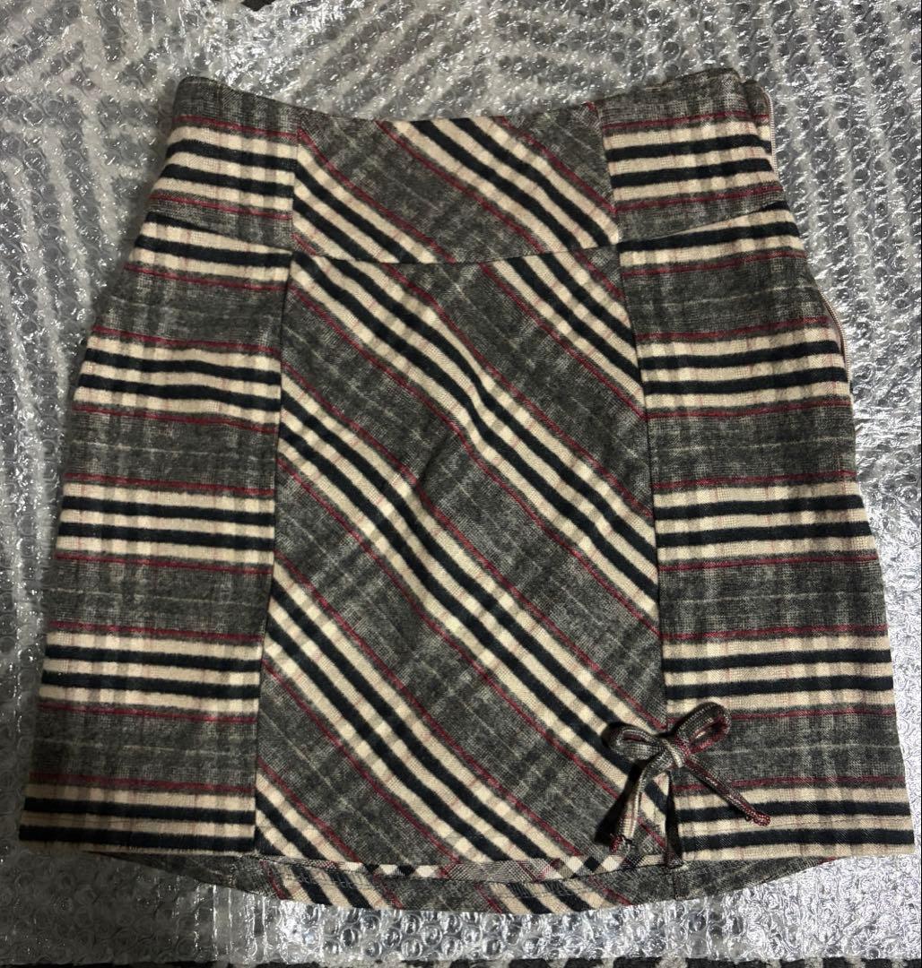 【andmary】 Monica check mini skirt Sサイズ