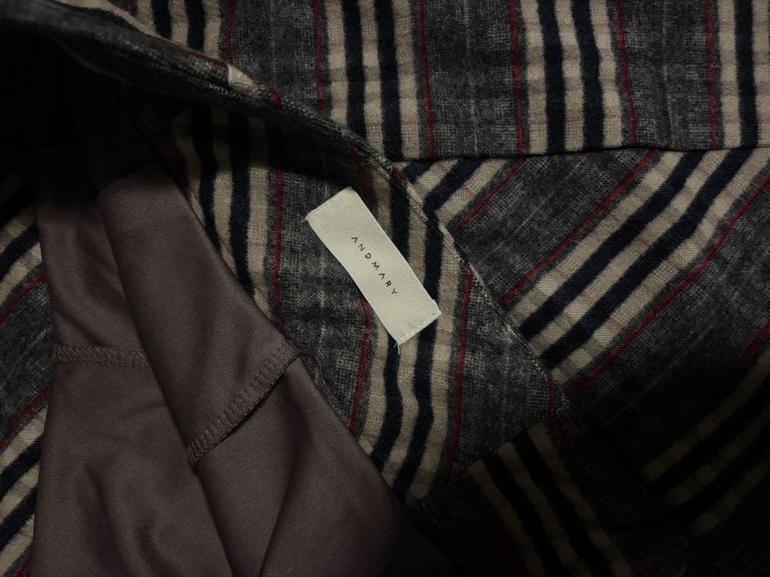 【andmary】 Monica check mini skirt Sサイズ