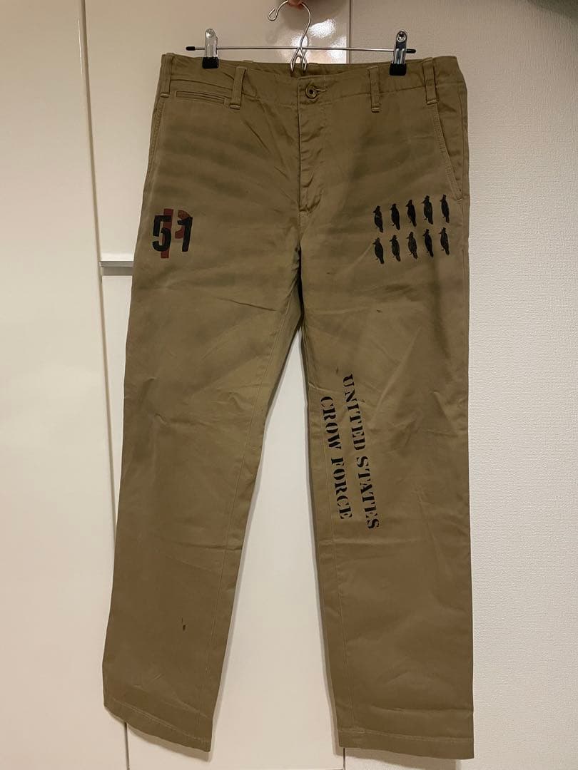 グラッドハンド　オールドクロウ　OLD RODDER USED加工　チノパン