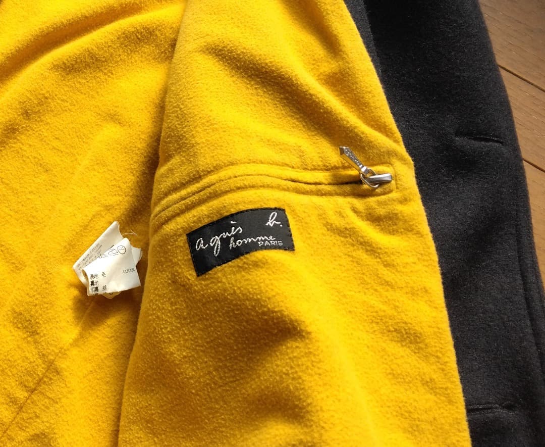 agnes b. homme アニエスベー オム フランス製Pコート(L/XL)