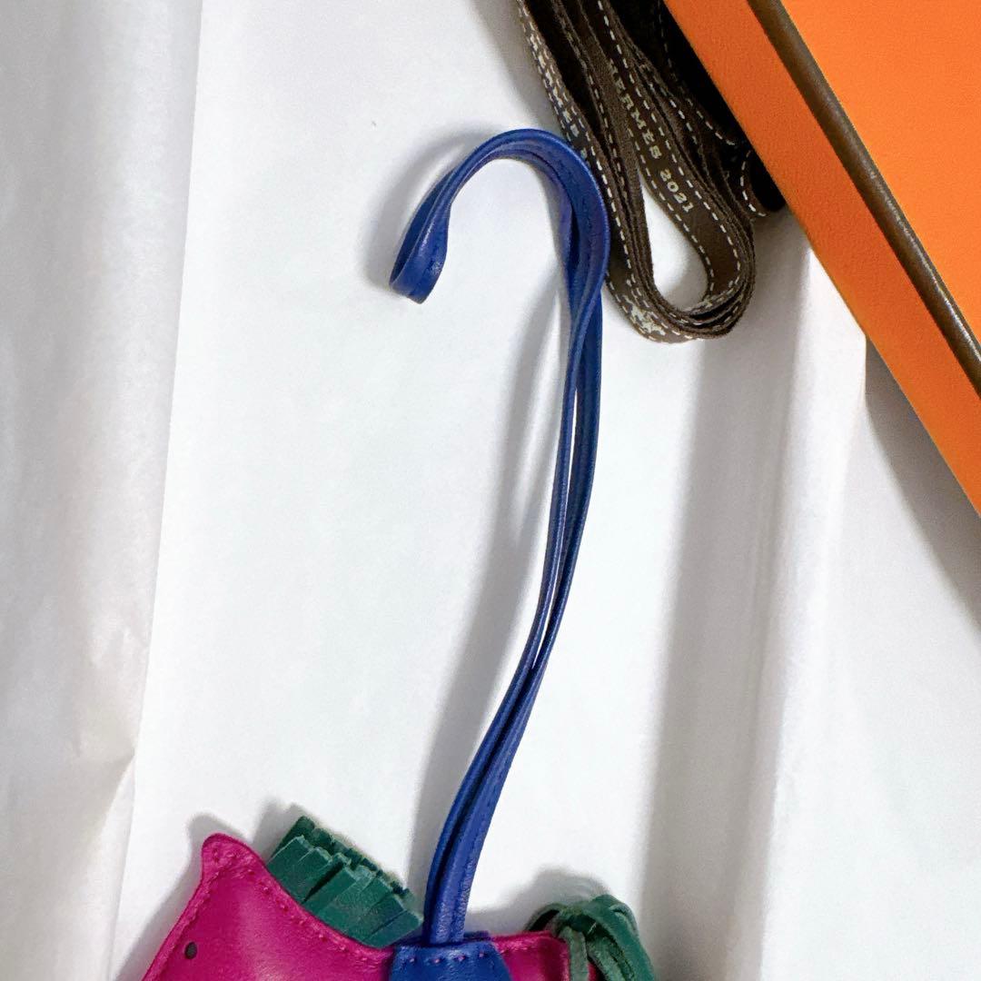 エルメス ロデオ チャーム PM ローズパープル