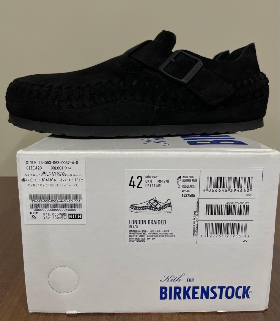 KITH × BIRKENSTOCK Braided London Black
