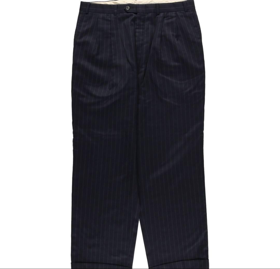 Ralph Lauren ラルフローレン　ワイドスラックス　ストライプスラックス