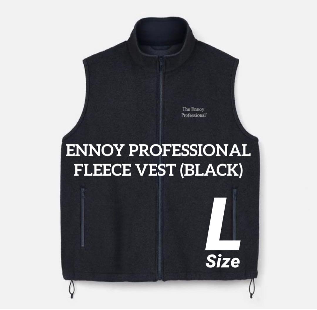 トップス ENNOY PROFESSIONAL FLEECE VEST BLACK (L)