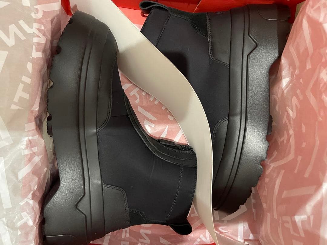 HUNTER エクスプローラー アンクル ジップ フラットフォームブーツ UK5